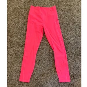Fabletics Ultra High-Waisted PureLuxe 7/8 Legging Size Small Neon Pink